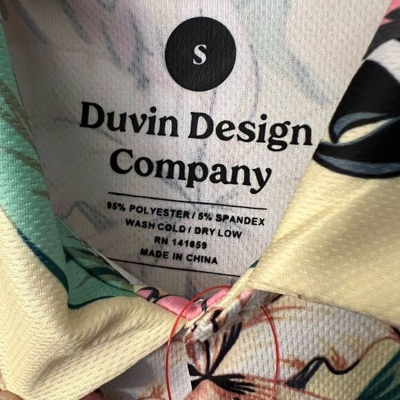 Durban Design Company Tropical parrot resort wear Men’s NWOT polo. Men’s Small. - Picture 2 of 5